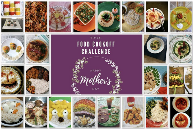 Food cook-off challenge collage