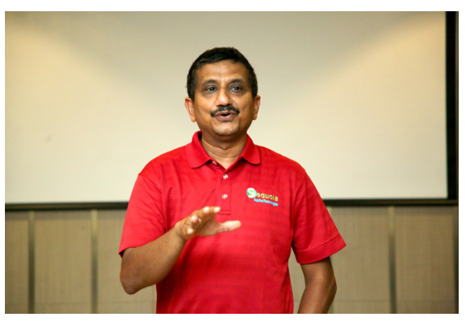 Speaker at a Sequoia event